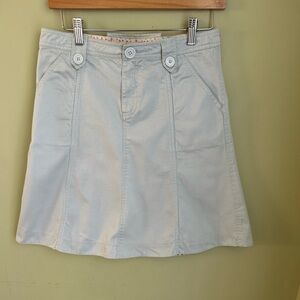 Marc Jacobs cotton twill seamed miniskirt in baby blue size 6. 2 flaws